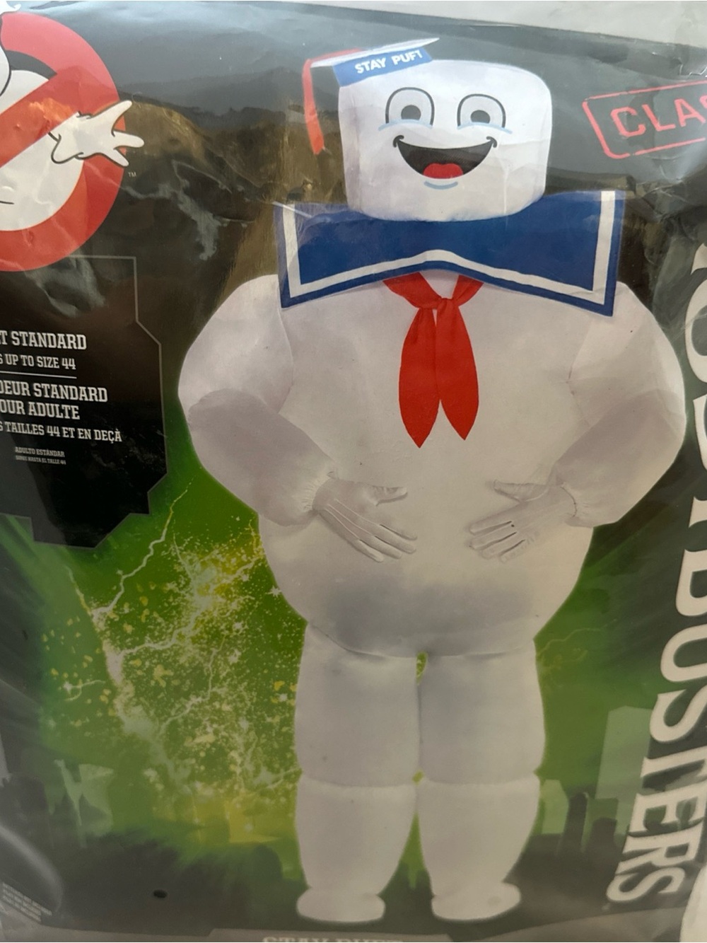 Inflatable Men’s Halloween Costume - Stay Puft Ghostbusters